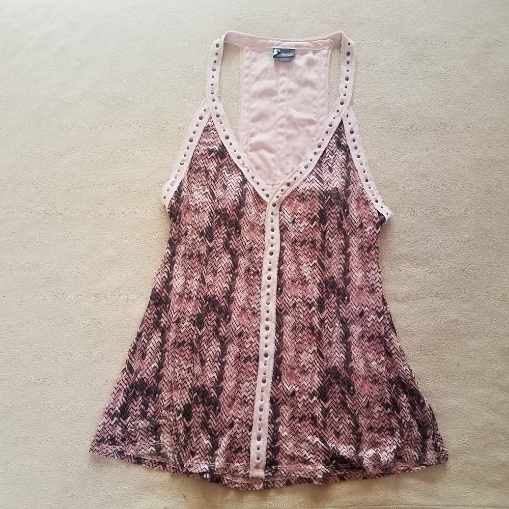 Urban Outfitters Chevron Patterned Studded Tank